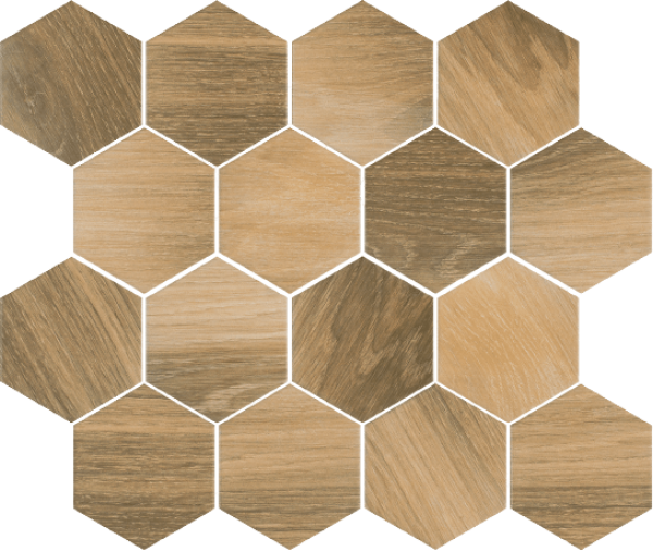 paradyz/ideal/paradyzidealwoodnaturalmixheksagonmatmozaik22x255